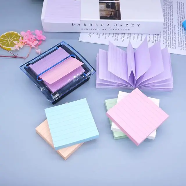 Alt view image 5 of 7 - 3x3in Lined Pop Up Sticky Refills 6 Pads Assorted Color Memo Pads
