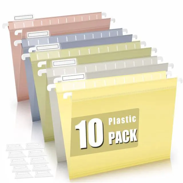 Main image of 10 Pack Hanging File Folders, Letter Size (8.5"x11")