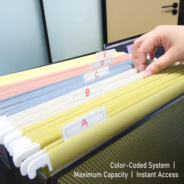 Alt view image 4 of 7 - 10 Pack Hanging File Folders, Letter Size (8.5"x11")