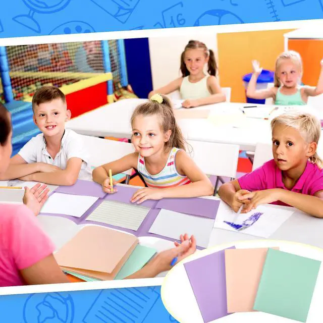 Alt view image 3 of 6 - 3 Pcs Tri Fold Folders with 3 Pockets 8.5 x 11 Inch Letter Size Plastic Tri Fold 3 Pocket Folders for School Office College Home Supplies(Pastel)