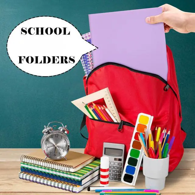 Alt view image 6 of 6 - 3 Pcs Tri Fold Folders with 3 Pockets 8.5 x 11 Inch Letter Size Plastic Tri Fold 3 Pocket Folders for School Office College Home Supplies(Pastel)