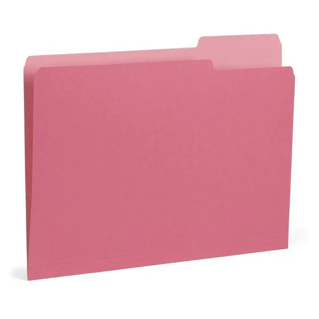 Alt view image 7 of 7 - 100 File Folders, Letter Size, Two-Tone Gem Tones