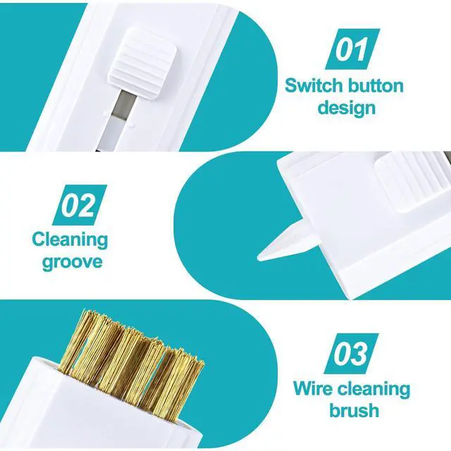 Alt view image 3 of 7 - 4 Pcs Double Side Golf Club Brush, Retractable Golf Brush