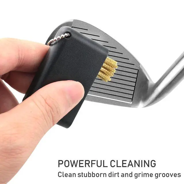 Alt view image 4 of 7 - 3-in-1 Golf Cleaning Brush 2PCS 3 in 1 Black Pocket Portable Retractable Multiple Use Golf Club Groove Cleaner Tool