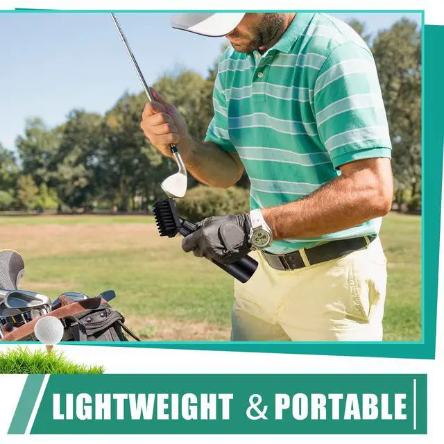 Alt view image 5 of 7 - 1 Pack Golf Clubs Cleaning Water Brush, Retractable Aluminum Climbing Hook Golf Club Groove Cleaner, Nylon Brush Head and Squeeze Water Bottle Holds 4 Ounces