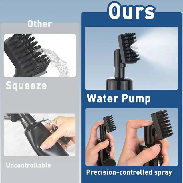 Alt view image 4 of 7 - Golf Club Cleaner Brush, Golf Water Brush with Spray Bottle Holds 5 Ounces of Water, Golf Club Cleaning Kit - with Cover & Retractable Clip, Essential Golf Accessories for Men, Best Golf Gifts for Men
