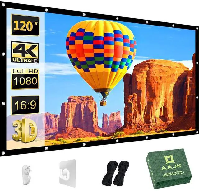 Main image of 120inch Outdoor Projector Screen Anti Crease Portable Movie Screen