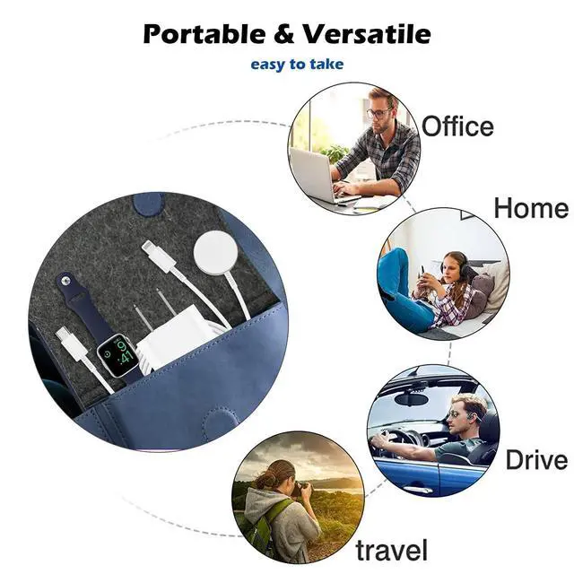 Alt view image 7 of 7 - Fast Charger for Apple Watch Charger,iPhone Dual Port Wall Charging Block with 6.6FT Magnetic Wireless Cable for iWatch Charger,USB C to Lightning Cable for iWatch Series 11/10/9/8/7/6/SE2/5/iPhone 14