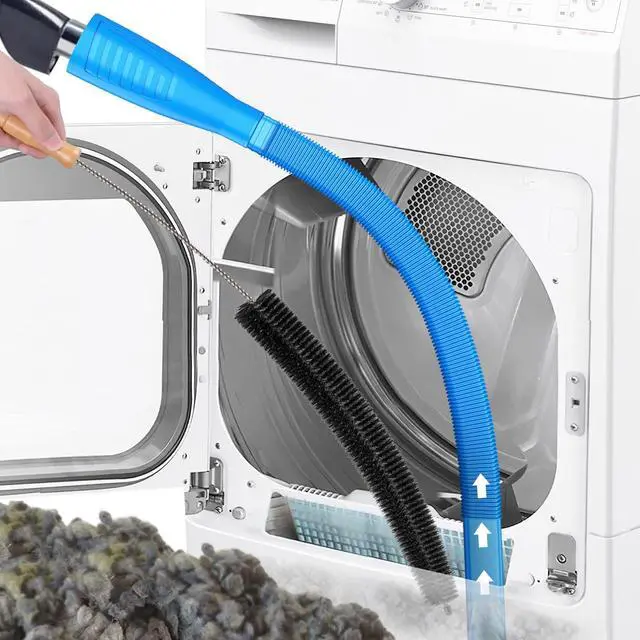Main image of Dryer Vent Cleaner Kit with Vacuum Hose Attachment & Lint Brush