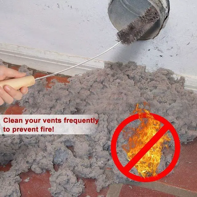Alt view image 5 of 7 - Dryer Vent Cleaner Kit with Vacuum Hose Attachment & Lint Brush