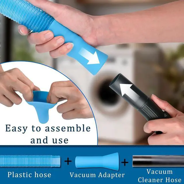 Alt view image 3 of 6 - 4 Pieces Dryer Vent Cleaner Kit with Dryer Vacuum Hose Attachment