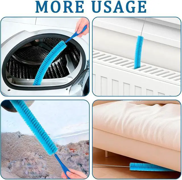 Alt view image 5 of 6 - 4 Pieces Dryer Vent Cleaner Kit with Dryer Vacuum Hose Attachment