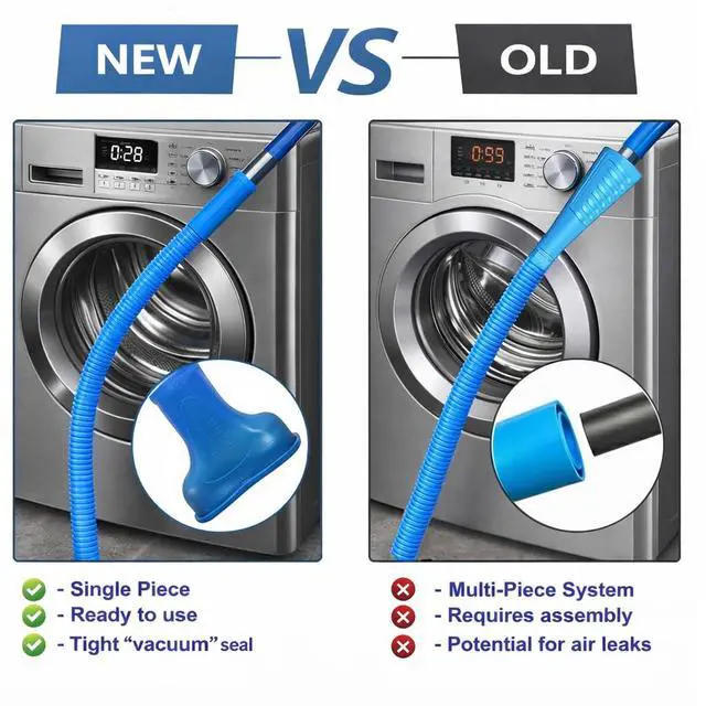 Alt view image 4 of 7 - Clothes Dryer Vent Cleaner Kit with Vacuum Hose Attachment Brush, Lint Remover, Dryer Vent Vacuum Hose