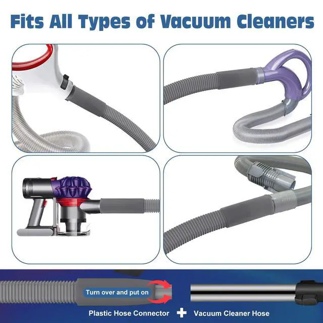Alt view image 3 of 7 - 2Pcs Dryer Vent Cleaner Kit Universal Vacuum Hose Attachment & Brush