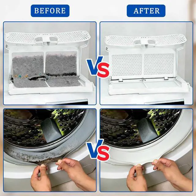 Alt view image 6 of 6 - Dryer Vent Cleaner Kit with Dryer Vacuum Hose Attachment, 4-in-1 Multi-Lint Remover Brush, Suitable for Most Vacuum Cleaners for Efficient, Safe, and Thorough Dryer Lint Cleaner Tools (Blue)