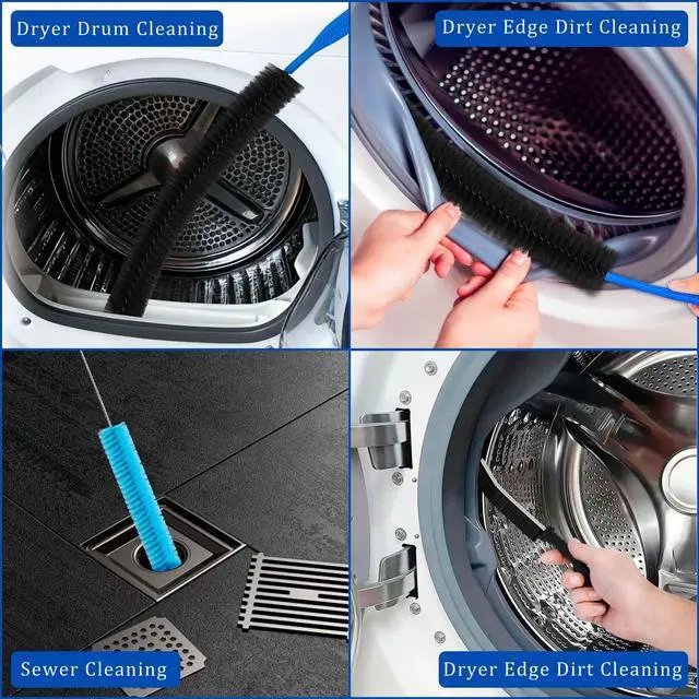 Alt view image 5 of 6 - Dryer Vent Cleaner Kit with Dryer Vacuum Hose Attachment