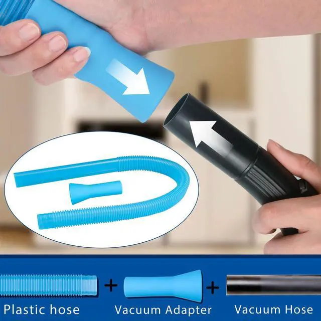Alt view image 3 of 6 - 4 Pack Dryer Vent Cleaner Kit,Dryer Lint Vacuum Attachment,Flexible Hose & Brush Set for Dryer Vent Cleaning, Universal Shop Vac Accessories, Lint Trap Cleaner & Home Cleaning Tools