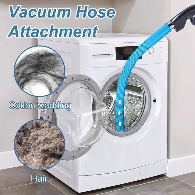 Alt view image 4 of 7 - Upgraded Dryer Lint Vent Cleaner Kit: Flexible Vacuum Hose Attachment for Lint Removal |Universal Vacuums Deep Cleaning Brush for Clogged Ducts