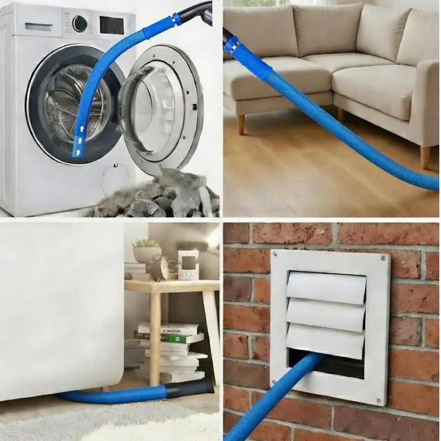 Alt view image 5 of 7 - Clothes Dryer Vent Cleaner Kit with Vacuum Hose Attachment Brush, Lint Remover, Dryer Vent Vacuum Hose