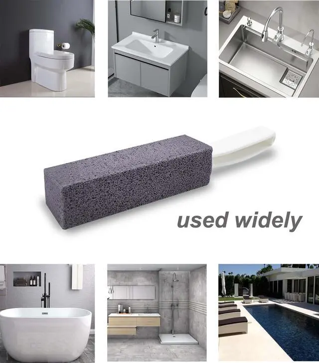 Alt view image 5 of 6 - Pumice Stone for Toilet Bowl Cleaning with Handle Household Cleaning 6 Pack
