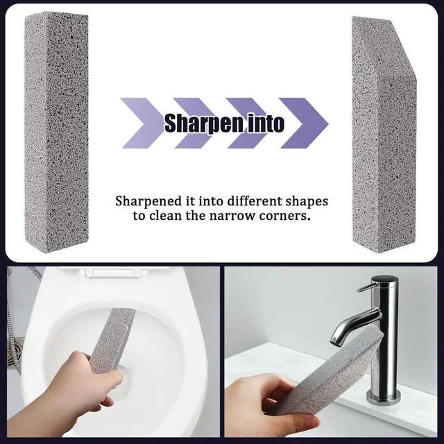 Alt view image 3 of 7 - 10-Pack Pumice Stone for Toilet Bowl, Sink, Grill & Pool Cleaning