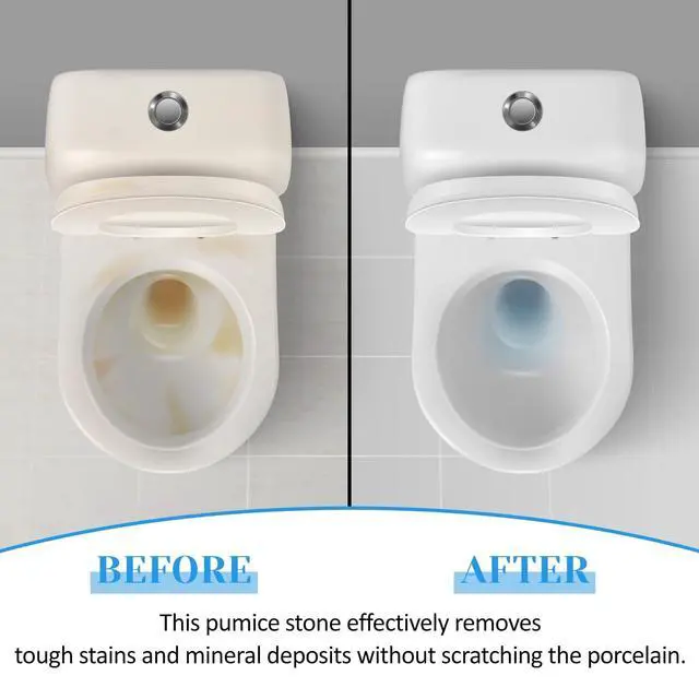 Alt view image 6 of 7 - 4 Pack Toilet Pumice Stone with Handle,Pumice Stone Toilet Bowl Cleaner