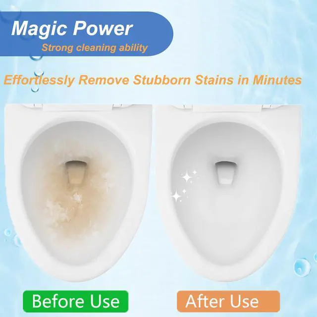Alt view image 4 of 7 - Pumice Stone Toilet Bowl Cleaner with Extra Long Handle - Effortlessly Removes Hard Water Stains, Limescale, Calcium, Rust from Toilets, Bathtubs, Grills, Pools & Sinks, 1 Wand+6 Pumice Stones