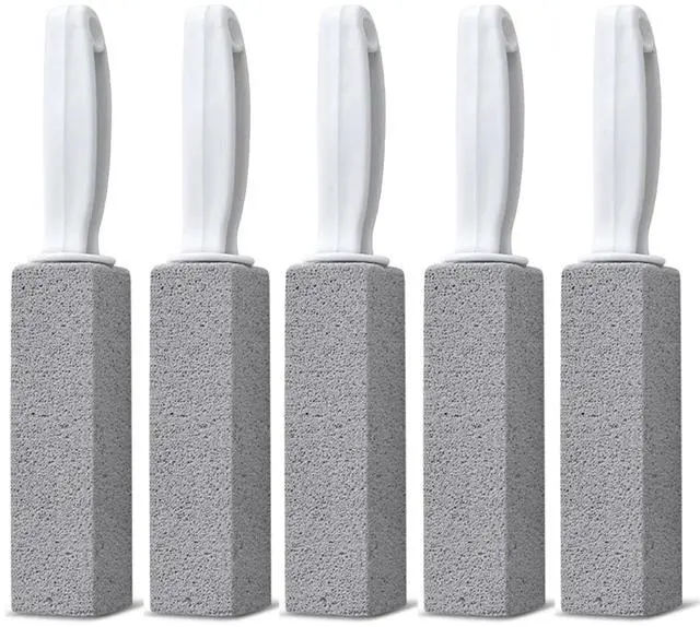 Main image of Pumice Stone Toilet Bowl Cleaner, 5 Pack Toilet Pumice Stone with Handle for Toilet Cleaning, Bathtubs, Sinks, Swimming Pools, Grills