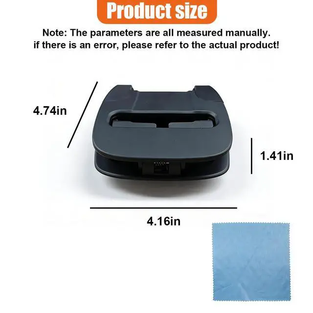 Alt view image 2 of 6 - Cell Phone Holder for Car, 360° Rotatable Anti-Slip Auto Dash Phone Mount for Horizontal & Vertical Viewing, Universal Washable Vehicle GPS Holder for Most Smartphones Devices (Black)