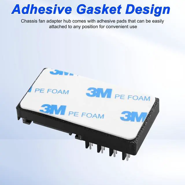 Alt view image 5 of 7 - Cooling Fan Speed Knob Controller 12V 4 Pin PWM PC Chassis Fan Adapter Hub Power Supplied with SATA Interface for 4 Fans -1 PCS