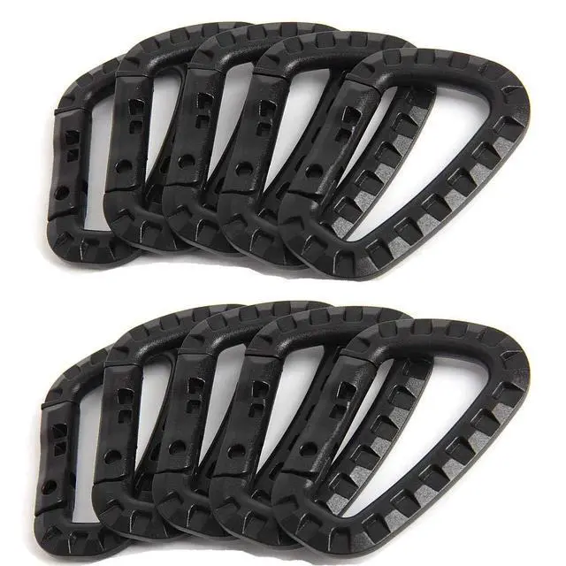 Alt view image 2 of 5 - Tactical Carabiner Keychain (Black)