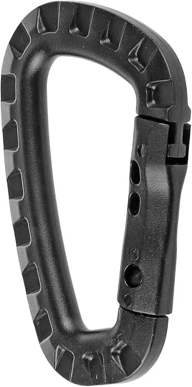 Alt view image 5 of 5 - Tactical Carabiner Keychain (Black)