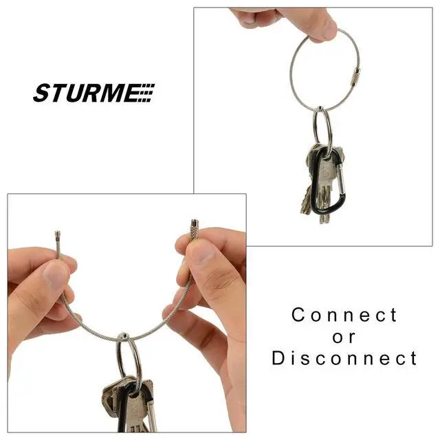 Alt view image 4 of 7 - 2" Aluminum D Ring Carabiners Clip D Shape Spring Loaded Gate Small Keychain Carabiner Clip Set Outdoor Camping Mini Lock Snap Hooks Spring Link Key Chain Durable Improved 24 PCS, Black