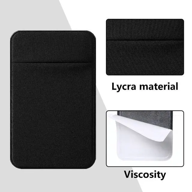 Alt view image 5 of 7 - 3 Pack Adhesive Phone Wallet Stick On for Back of Phone
