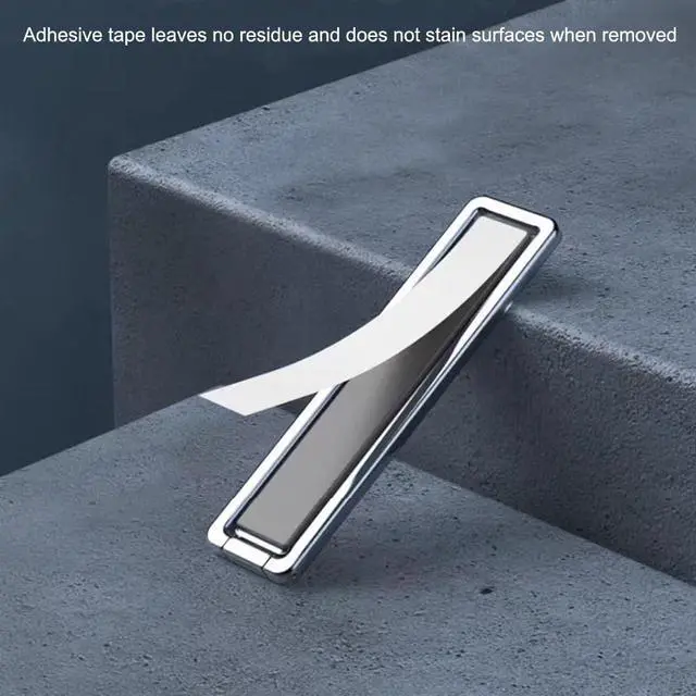 Alt view image 6 of 7 - 2 Pack Cell Phone Kickstand,Ultra-Thin Vertical and Horizontal Phone Stand Folding Invisible Portable Adjustable Metal Phone Holder Stand for Desk,Compatible with iPhone Samsung Android (Silver)