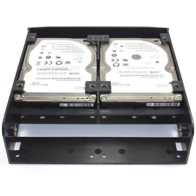 Alt view image 3 of 7 - Hard Disk Drive Mounting Kit, 2.5" / 3.5" HDD / SSD to 5.25" Floppy Drive Bay Computer Mounting Bracket