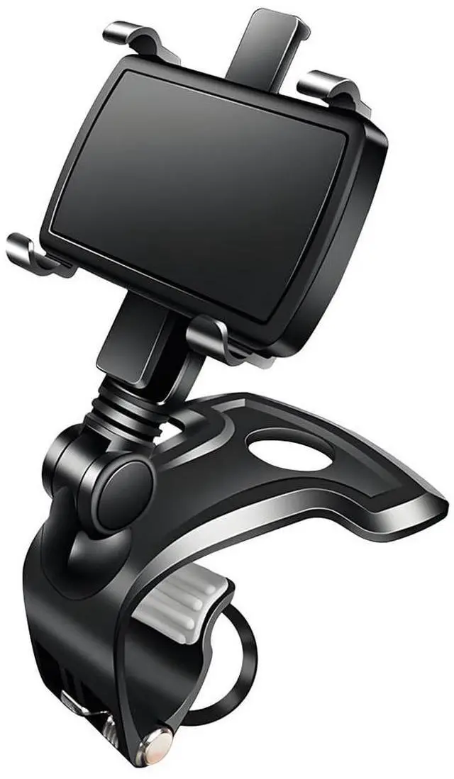 Main image of 1400 Degree Rotating Car Phone Holder with Dashboard Clip