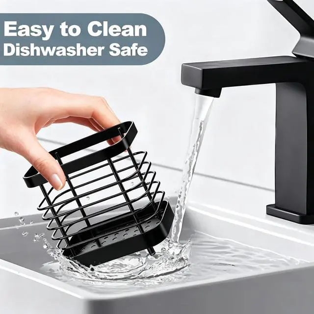Alt view image 4 of 7 - Utensil Holder, Stainless Steel Utensil Drying Rack for Kitchen Counter