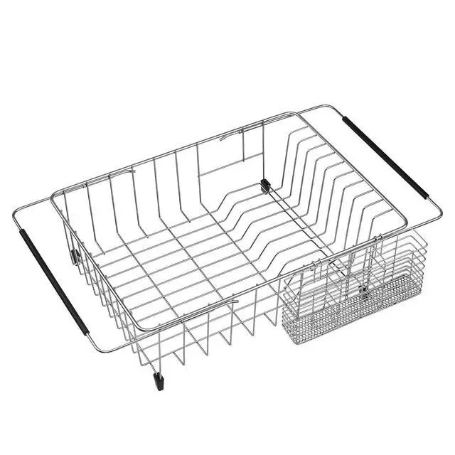 Alt view image 7 of 7 - Silverware Organizer - Cutlery Utensil Holder Stainless Steel Drying Rack Drainer for Kitchen Silverware
