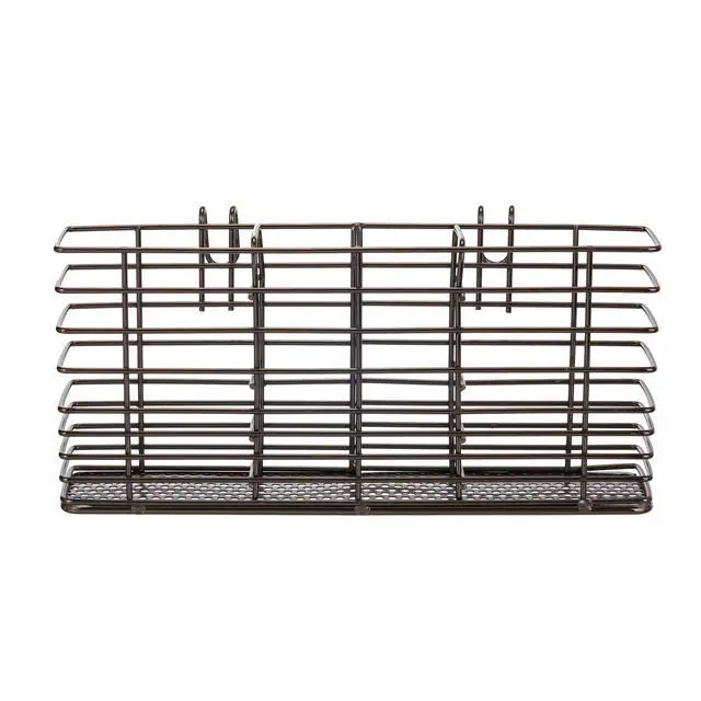 Alt view image 2 of 5 - Cutlery Utensil Silverware Drying Rack, Flatware Storage Solution Basket with Hooks for Kitchen Dish Drainer Dish Drying Rack, Rust Proof Nickel