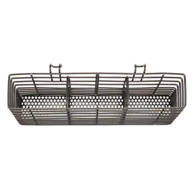 Alt view image 3 of 5 - Cutlery Utensil Silverware Drying Rack, Flatware Storage Solution Basket with Hooks for Kitchen Dish Drainer Dish Drying Rack, Rust Proof Nickel
