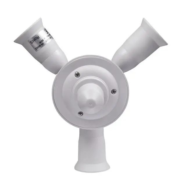 Alt view image 6 of 6 - 3 in 1 E26 Light Blulb Socket Splitter Adapter Converter 360 Degree Adjustable I Stardand LED Lamp Base Holder, Each Port 60 Watt, Total 180 Watt