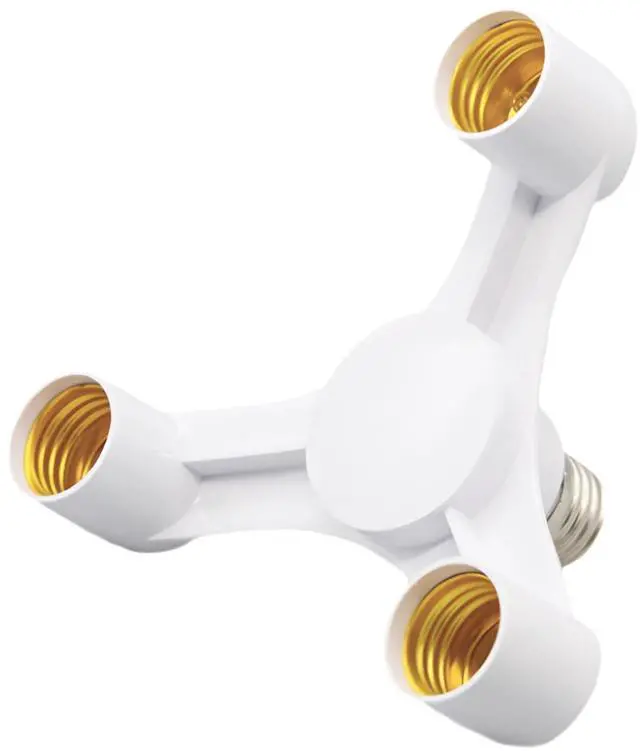 Main image of 3-in-1 Light Socket Splitter Adapter, E26/E27, 3 Way Expand Lighting