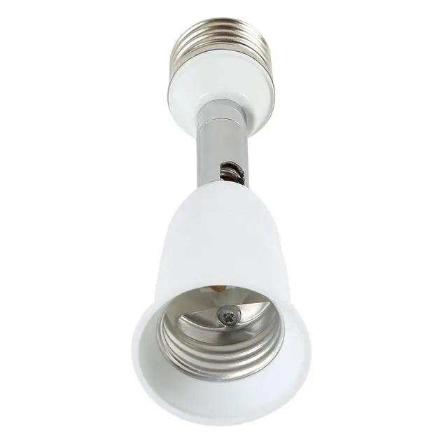 Alt view image 3 of 7 - Light Socket Extender 90 Degree Bending E27 to E27 Bulb Base Lamp Holder 180 Degree Adjustable Adapter