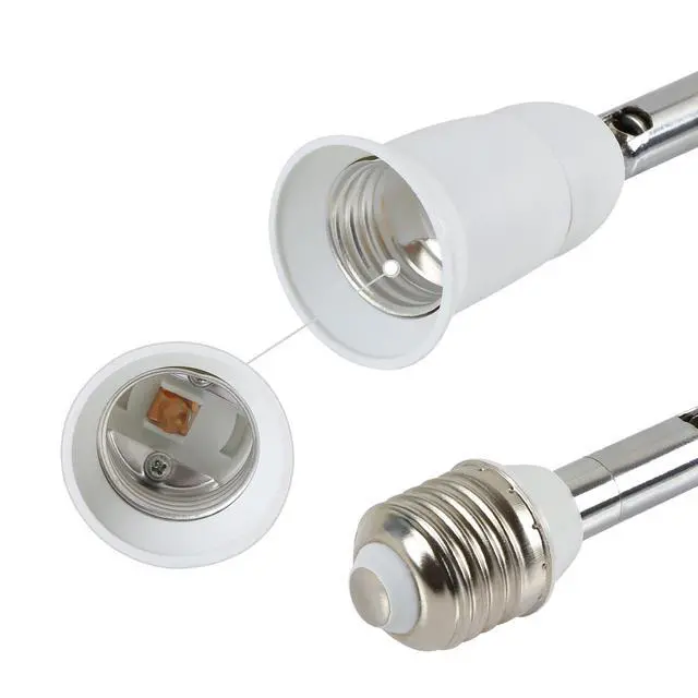 Alt view image 5 of 7 - Light Socket Extender 90 Degree Bending E27 to E27 Bulb Base Lamp Holder 180 Degree Adjustable Adapter