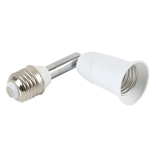 Alt view image 6 of 7 - Light Socket Extender 90 Degree Bending E27 to E27 Bulb Base Lamp Holder 180 Degree Adjustable Adapter