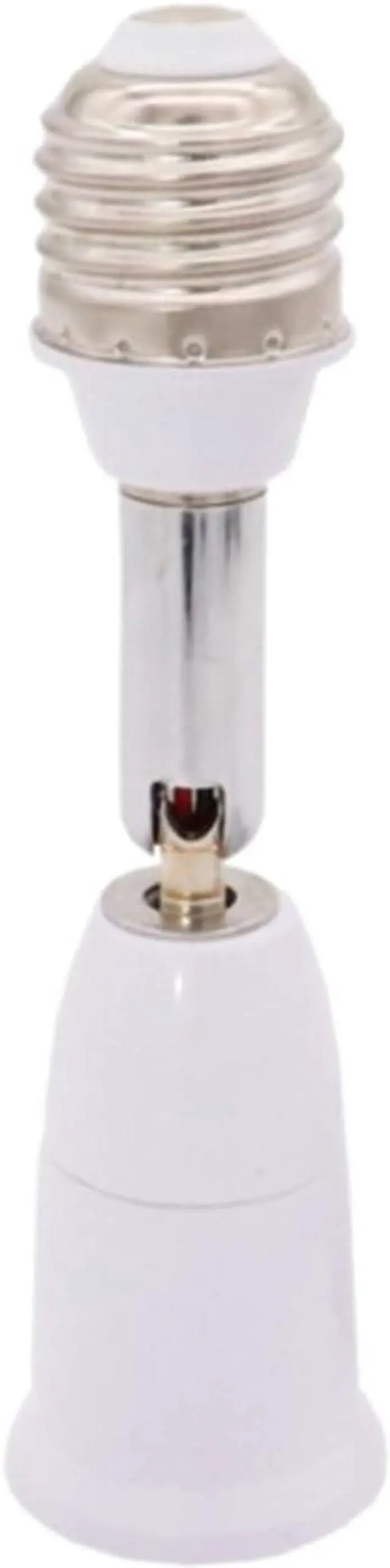 Main image of 1pc White E26/E27 Base Socket Converter Extension 180 Degree Rotatable Light Bulb Adapter for E27 LED Incandescent Fan and Camera E26/E27 Light Bulb Socket Extender,Light Sockets