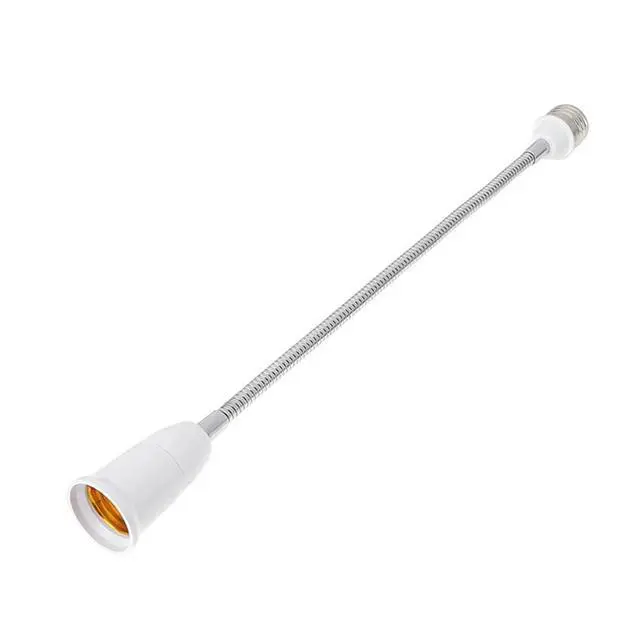Alt view image 3 of 7 - E26/E27 Light Socket Extender Adapter,60cm/24 inch Light Bulb Extension,E26 to E26 Socket Extender,Bendable Flexible Gooseneck Adjustable Extension Socket Extender Adaptor (2 Pack)