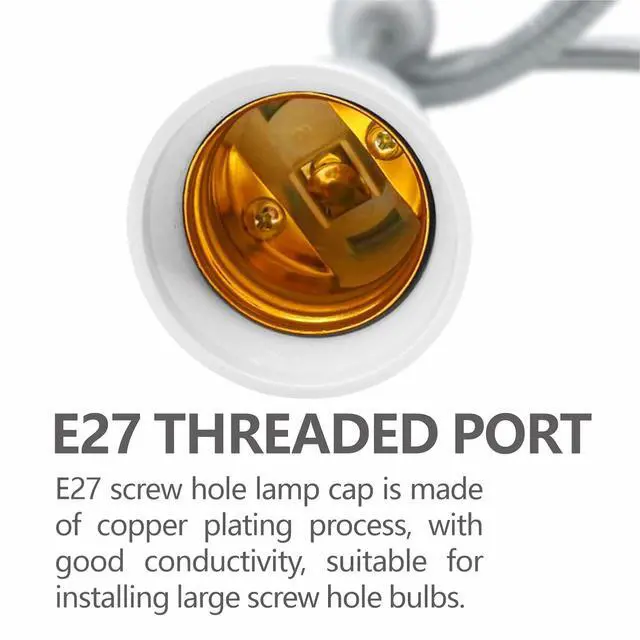 Alt view image 5 of 7 - E26/E27 Light Socket Extender Adapter,E26 to E26 Socket Extender, 58CM/22.5 Inch Extension,Bendable Flexible Gooseneck Adjustable Extension Socket Extender Adaptor (2-Pack)