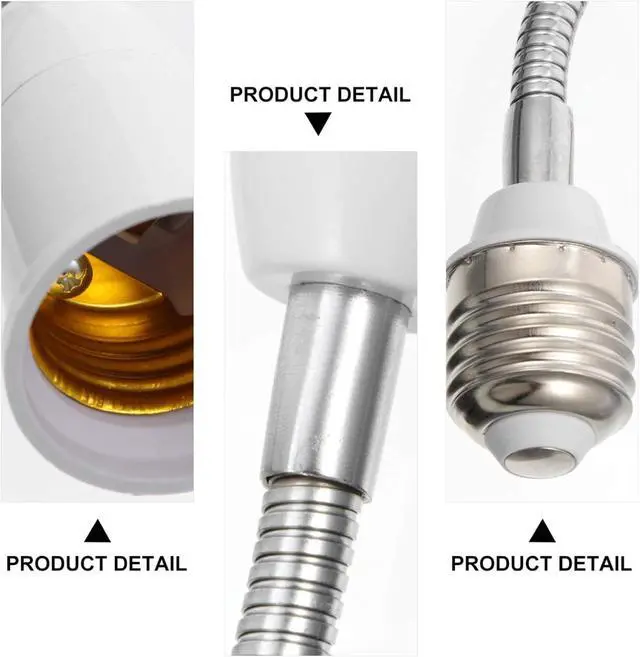 Alt view image 3 of 5 - E27 Flexible Light Socket Extender/Adjustable Bulb Extender for Home Light Fixtures/LED Grow Light Socket Stand etc (11inch)